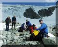 im Hintergrund die Eisflanke auf den Rettenbachferner